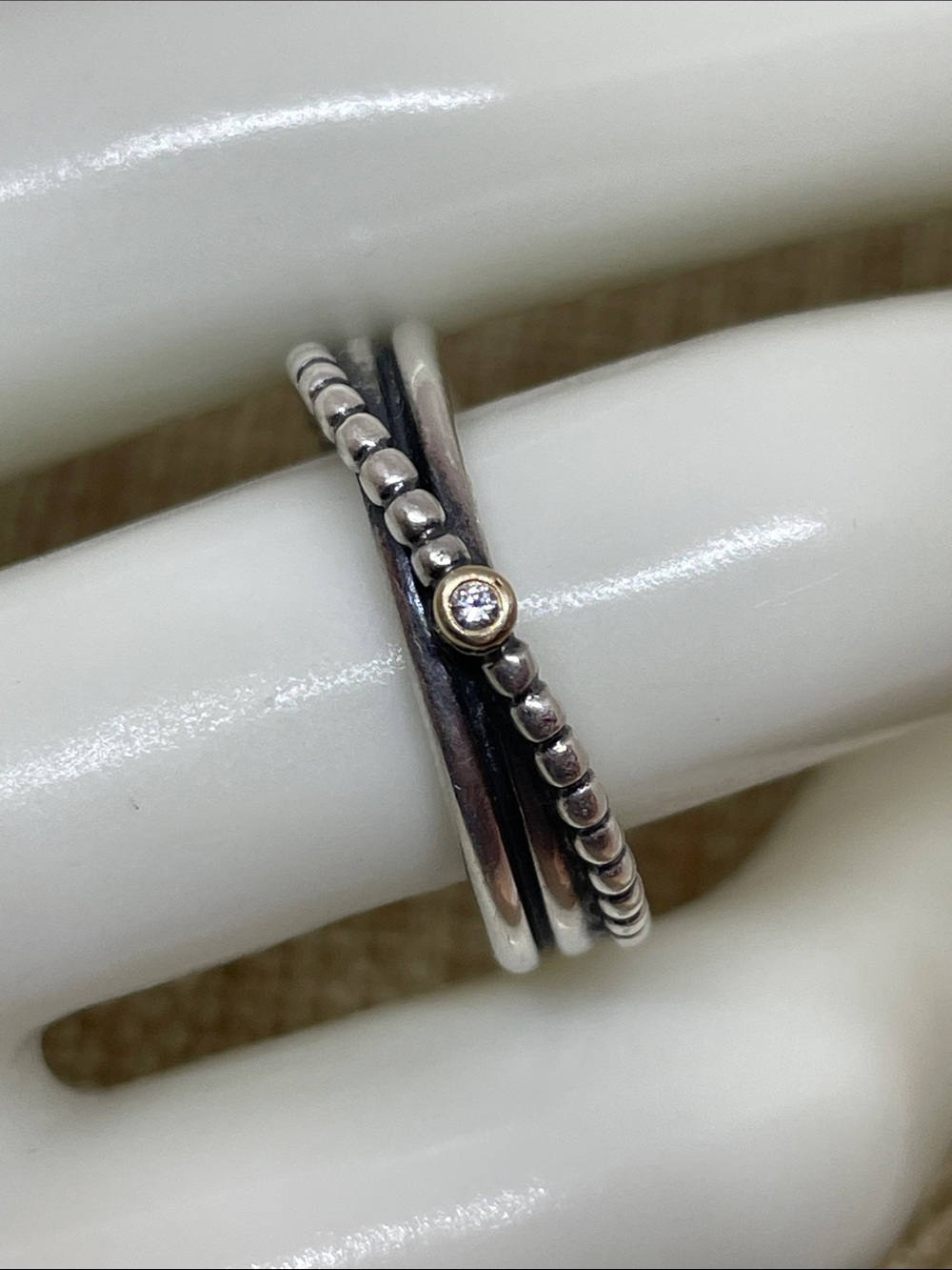 Pandora Rising Star Diamond Ring, Size 8 (58), Retired